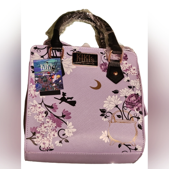 Kiki's Delivery Service Floral Satchel Crossbody Bag - Picture 2 of 12